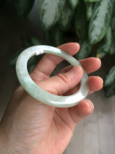 Load image into Gallery viewer, 53mm Certified Type A 100% Natural green thin Jadeite Jade bangle AB49-1453
