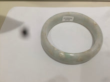 Load image into Gallery viewer, 59mm certified 100% natural light green/yellow  jadeite jade bangle M77-0706
