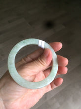 Load image into Gallery viewer, 53mm Certified Type A 100% Natural green thin Jadeite Jade bangle AB49-1453
