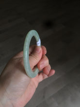 Load image into Gallery viewer, 53mm Certified Type A 100% Natural green thin Jadeite Jade bangle AB49-1453
