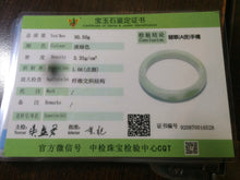 Load image into Gallery viewer, 56.7mm Certified Type A 100% Natural light green Jadeite Jade bangle N7-6528
