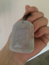 Load image into Gallery viewer, 100% Natural light green/yellow/ Jadeite Jade blessed safe and sound pendant Add on item!
