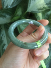 Load image into Gallery viewer, 50.2mm Certified Type A 100% Natural dark green Jadeite Jade bangle U66-4122
