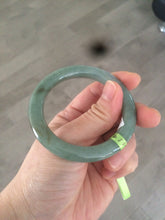 Load image into Gallery viewer, 50.2mm Certified Type A 100% Natural dark green Jadeite Jade bangle U66-4122
