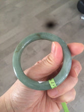 Load image into Gallery viewer, 50.2mm Certified Type A 100% Natural dark green Jadeite Jade bangle U66-4122
