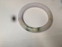 Load image into Gallery viewer, 53.6mm 100% natural Type A light green/red/purple (FU LU SHOU, 福禄寿) jadeite jade bangle W84-4031
