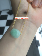 Load image into Gallery viewer, Type A 100% Natural  green/purple Jadeite Jade LuluTong (Every road is smooth) pendant M79
