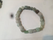 Load image into Gallery viewer, 100% natural green/white/brown/black type A jadeite jade natural shape bead bracelet AT77
