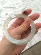 Load image into Gallery viewer, 55.2mm certified Type A 100% Natural icy light green thin Jadeite bangle AC16-0430
