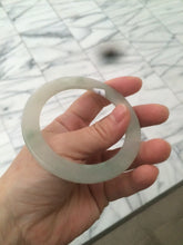 Load image into Gallery viewer, 55.2mm certified Type A 100% Natural icy light green thin Jadeite bangle AC16-0430
