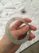 Load image into Gallery viewer, 55.2mm certified Type A 100% Natural icy light green thin Jadeite bangle AC16-0430
