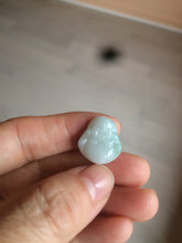 Load image into Gallery viewer, 100% Natural type A light green/purple/white small happy buddha jadeite Jade pendant necklace AQ53 add on item
