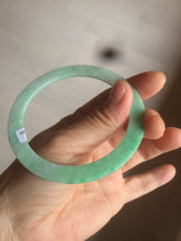 Load image into Gallery viewer, 57.5mm Certified type A 100% Natural sunny green thin Jadeite Jade bangle AM26-4800
