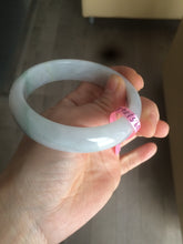 Load image into Gallery viewer, Certified Type A 100% Natural green/white Jadeite Jade bangle 59mm W5-7508
