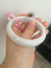 Load image into Gallery viewer, Certified Type A 100% Natural green/white Jadeite Jade bangle 59mm W5-7508
