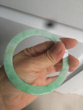 Load image into Gallery viewer, 57.5mm Certified type A 100% Natural sunny green thin Jadeite Jade bangle AM26-4800
