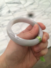 Load image into Gallery viewer, 56mm certified type A 100% Natural white/light green jadeite jade bangle AC10-6859

