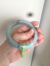 Load image into Gallery viewer, 57.9mm Certified Type A 100% Natural sunny green/dark green/black Jadeite Jade bangle  AJ41-0082
