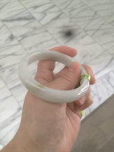 Load image into Gallery viewer, 56mm certified type A 100% Natural light green/white/brown Jadeite Jade bangle R89-0275
