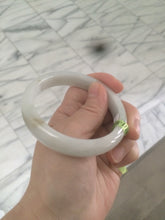 Load image into Gallery viewer, 56mm certified type A 100% Natural light green/white/brown Jadeite Jade bangle R89-0275
