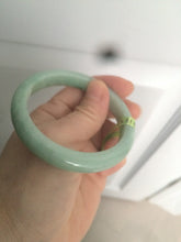 Load image into Gallery viewer, 53.6mm Certified Type A 100% Natural sunny apple green Jadeite Jade bangle AE5-2745
