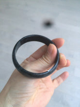 Load image into Gallery viewer, 52.8mm Certified Type A 100% Natural black (Wuji)Jadeite Jade bangle D94
