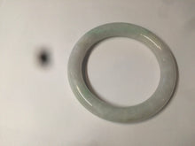 Load image into Gallery viewer, 55mm Certified type A 100% Natural sunny green/white round cut Jadeite bangle C71-6544
