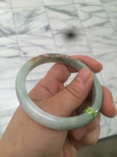 Load image into Gallery viewer, 54.6mm Type A 100% Natural white/green/red Jadeite Jade bangle N76

