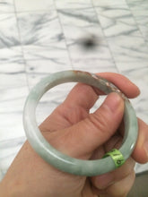 Load image into Gallery viewer, 54.6mm Type A 100% Natural white/green/red Jadeite Jade bangle N76
