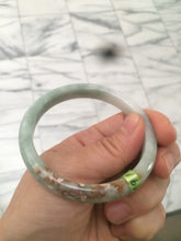 Load image into Gallery viewer, 54.6mm Type A 100% Natural white/green/red Jadeite Jade bangle N76
