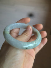 Load image into Gallery viewer, 53.2mm certified type A 100% Natural green/purple/gray Jadeite Jade bangle G109-3537
