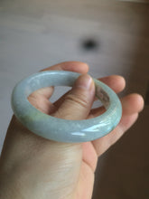 Load image into Gallery viewer, 53.2mm certified type A 100% Natural green/purple/gray Jadeite Jade bangle G109-3537
