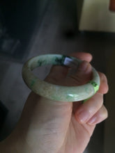 Load image into Gallery viewer, 57.5mm Certified Type A 100% Natural sunny green/yellow Jadeite Jade bangle W61-5522
