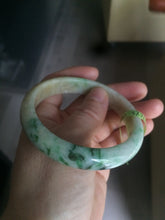 Load image into Gallery viewer, 57.5mm Certified Type A 100% Natural sunny green/yellow Jadeite Jade bangle W61-5522
