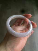Load image into Gallery viewer, 55.6mm Certified type A 100% Natural light green/purple/white Jadeite bangle AT24-1368
