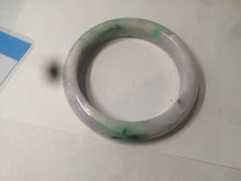 Load image into Gallery viewer, 58mm Certified Type A 100% Natural sunny green/purple Jadeite Jade bangle N84-0624
