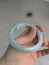 Load image into Gallery viewer, 53.2mm certified type A 100% Natural green/purple/gray Jadeite Jade bangle G109-3537
