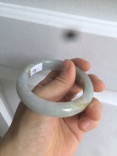 Load image into Gallery viewer, 53.2mm certified type A 100% Natural green/purple/gray Jadeite Jade bangle G109-3537
