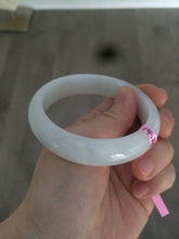 Load image into Gallery viewer, 55.9mm Certified Type A 100% Natural white Jadeite Jade bangle W63-6216
