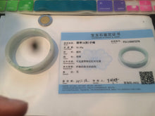 Load image into Gallery viewer, 51.7mm Certified type A 100% Natural sunny green Jadeite Jade bangle AM32-7276
