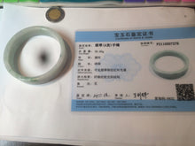 Load image into Gallery viewer, 51.7mm Certified type A 100% Natural sunny green Jadeite Jade bangle AM32-7276
