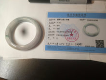 Load image into Gallery viewer, 54.5mm Certified Type A 100% Natural white/green/purple/yellow (FU LU SHOU) Jadeite Jade bangle AF63-9783
