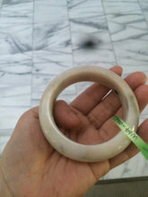 Load image into Gallery viewer, Certified 100% natural 55.8mm beige/green/pink chubby jadeite jade bangle W64-0462
