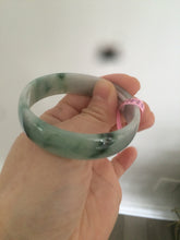 Load image into Gallery viewer, Certified 52.2mm 100% natural Type A green/white jadeite jade bangle W16-3889
