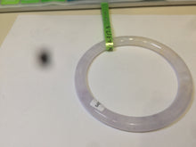 Load image into Gallery viewer, 57.4mm Certified type A 100% Natural icy purple/white/yellow round cut slim Jadeite Jade bangle AE3-5269
