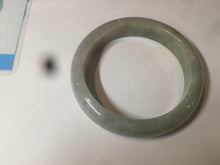 Load image into Gallery viewer, 54.9mm certified type A 100% Natural light green/brown jadeite jade bangle C80-4215
