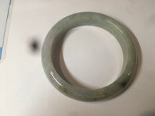 Load image into Gallery viewer, 54.9mm certified type A 100% Natural light green/brown jadeite jade bangle C80-4215
