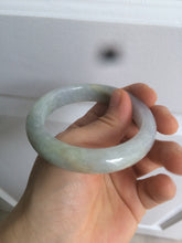 Load image into Gallery viewer, 53.2mm certified type A 100% Natural green/purple/gray Jadeite Jade bangle G109-3537
