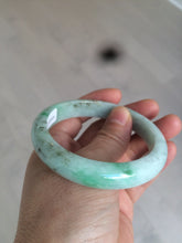 Load image into Gallery viewer, 56.6mm Certified Type A 100% Natural sunny green Jadeite Jade bangle U97-0543
