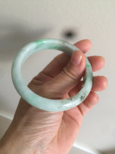 Load image into Gallery viewer, 56.6mm Certified Type A 100% Natural sunny green Jadeite Jade bangle U97-0543
